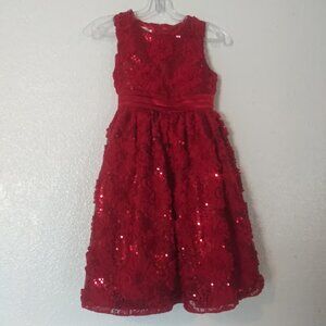 American Princess girls size 8 red sequin dress